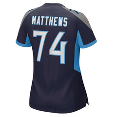 Bruce Matthews Tennessee Titans Women's Retired Player Jersey Navy - Nike