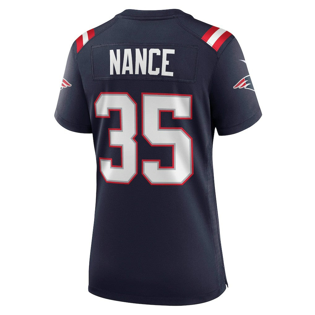 Jim Nance New England Patriots Women's Retired Player Jersey Navy - Nike