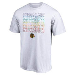 Chicago Blackhawks City Pride T-Shirt White