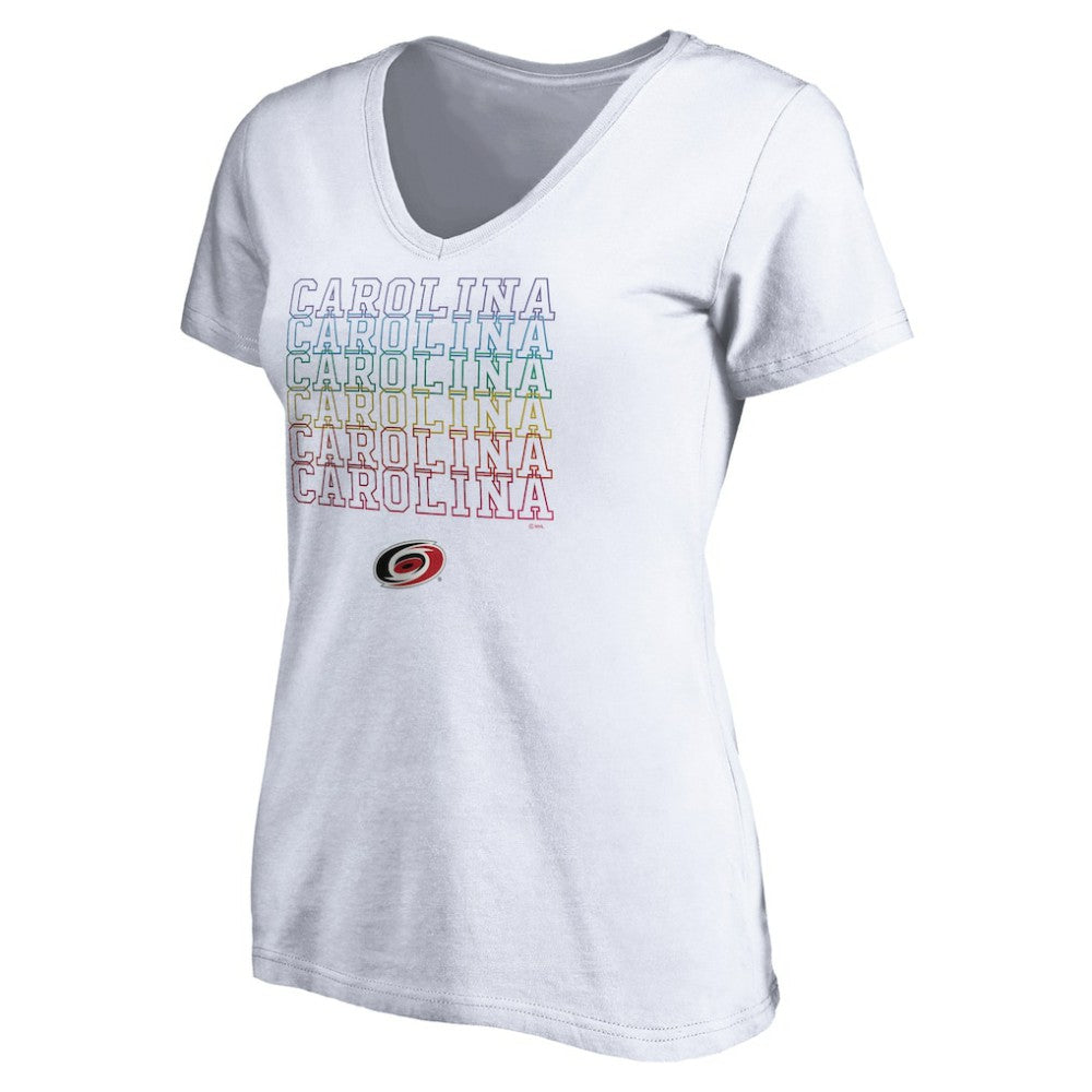 Carolina Hurricanes - Women's City Pride V-Neck T-Shirt White