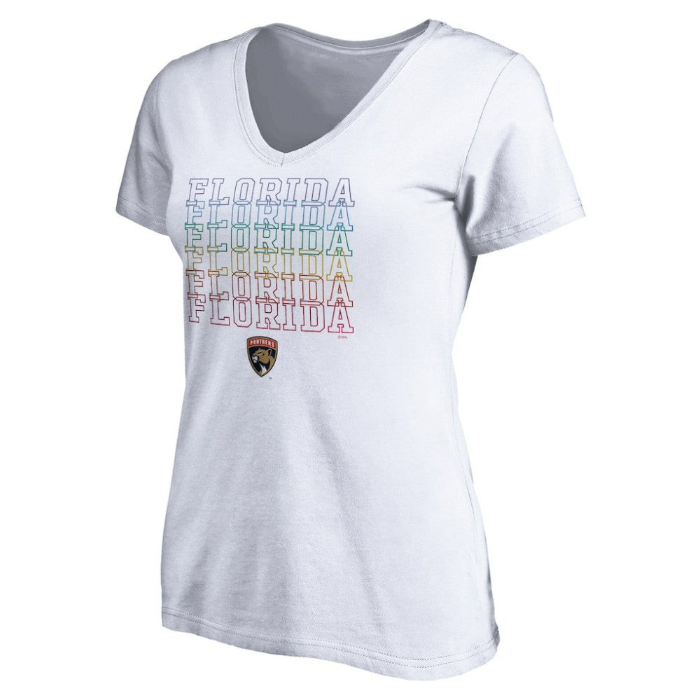 Florida Panthers - Women's City Pride V-Neck T-Shirt White