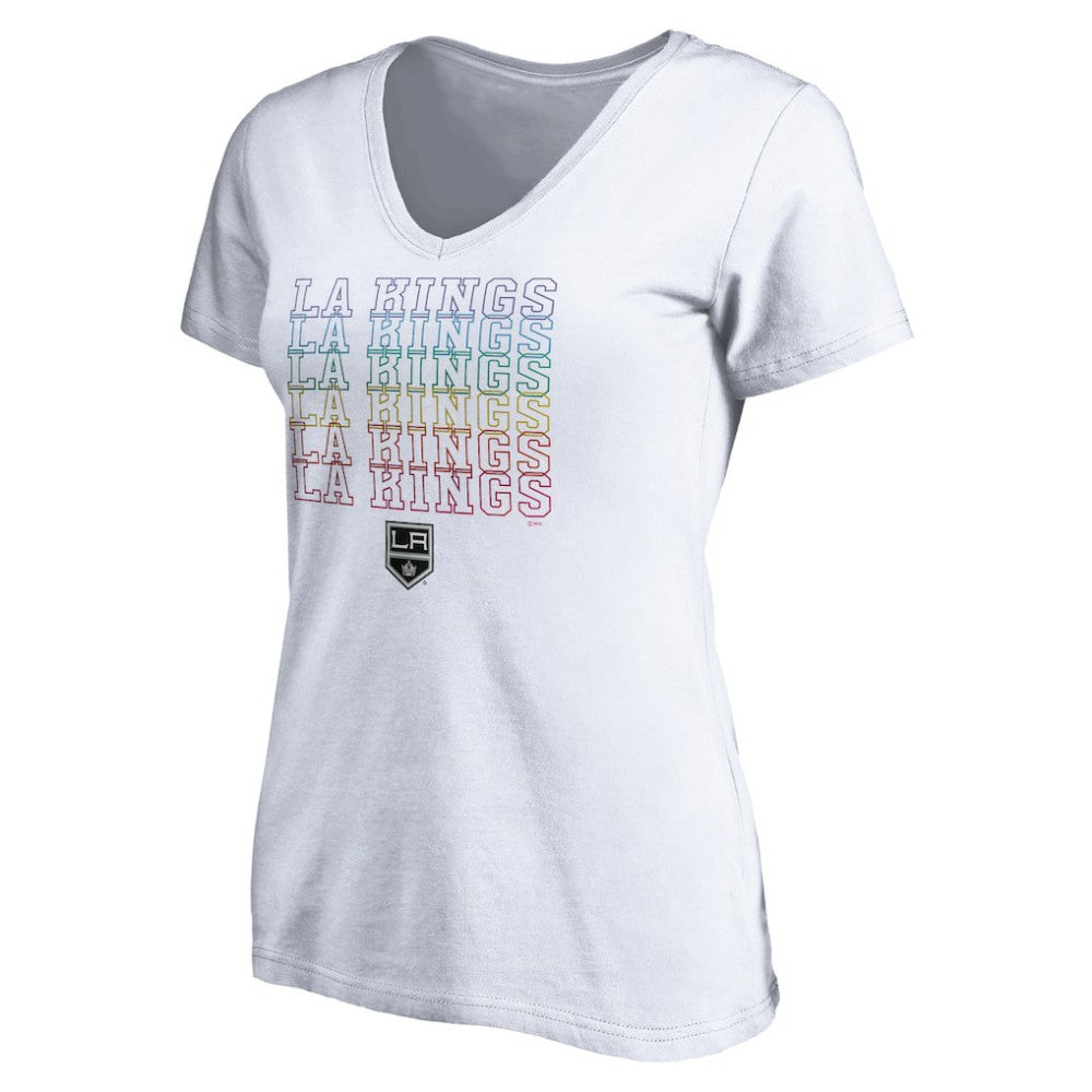 Los Angeles Kings - Women's City Pride V-Neck T-Shirt White