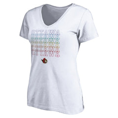 Ottawa Senators - Women's City Pride V-Neck T-Shirt White