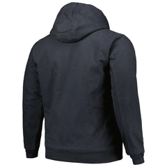 Seattle Seahawks Dunbrooke Big & Tall Dakota Canvas Hoodie Full-Zip Jacket Charcoal - NFL