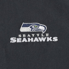 Seattle Seahawks Dunbrooke Big & Tall Dakota Canvas Hoodie Full-Zip Jacket Charcoal - NFL