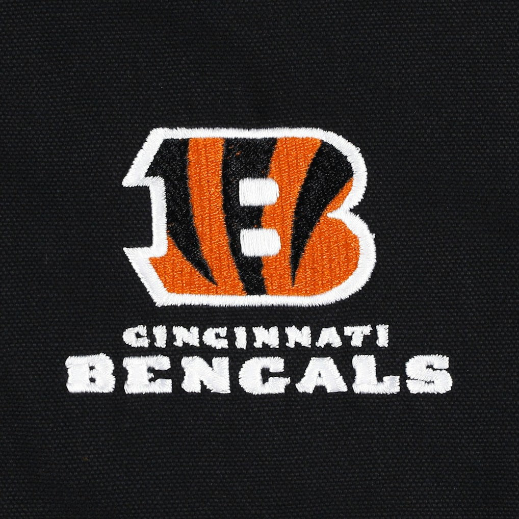 Cincinnati Bengals Dunbrooke Big & Tall Dakota Canvas Hoodie Full-Zip Jacket Black - NFL