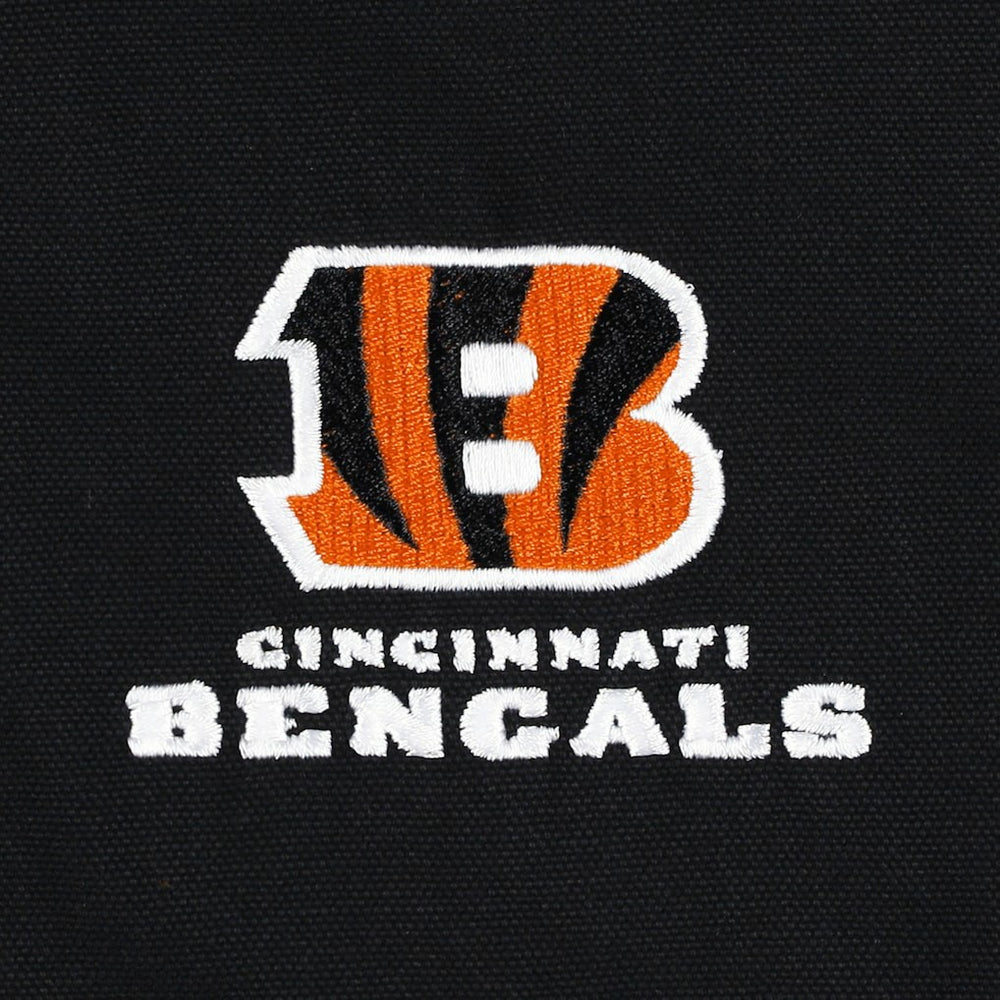 Cincinnati Bengals Dunbrooke Big & Tall Dakota Canvas Hoodie Full-Zip Jacket Black - NFL