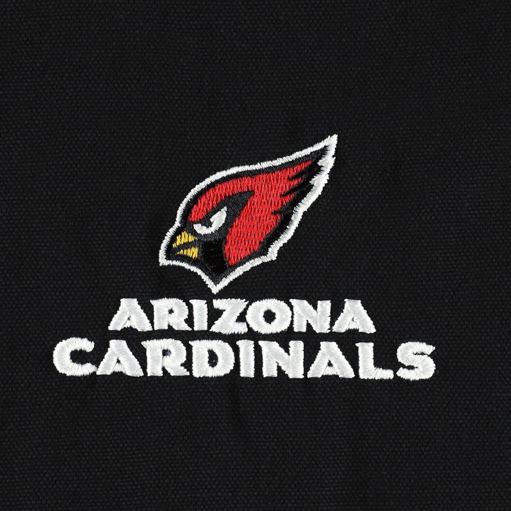 Arizona Cardinals Dunbrooke Big & Tall Dakota Canvas Hoodie Full-Zip Jacket Black - NFL
