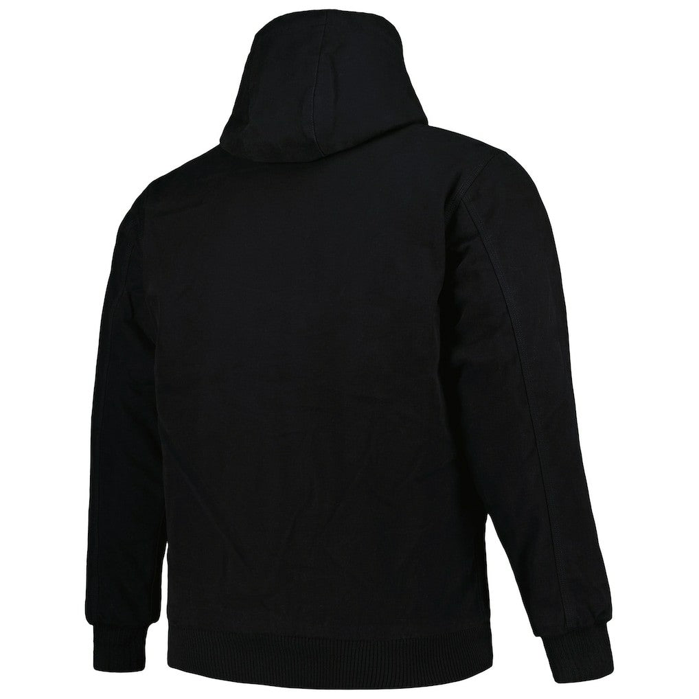Atlanta Falcons Dunbrooke Big & Tall Dakota Canvas Hoodie Full-Zip Jacket Black - NFL