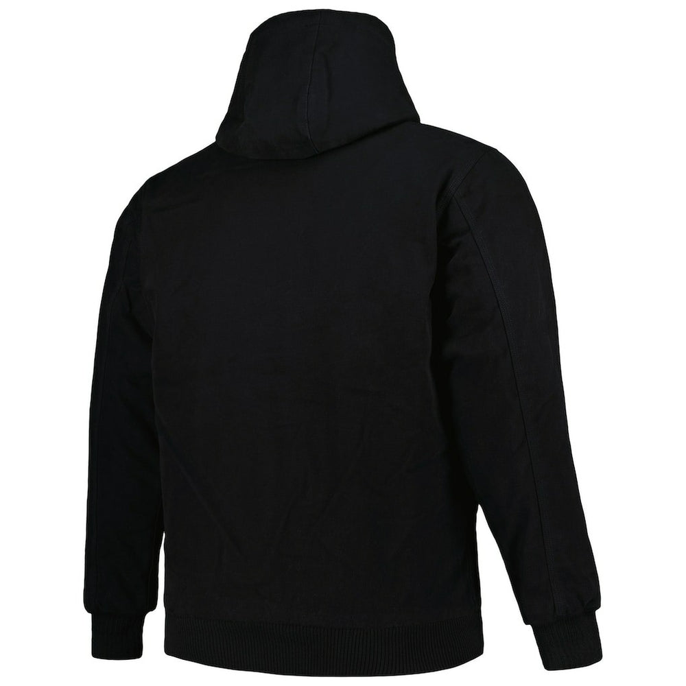 Atlanta Falcons Dunbrooke Big & Tall Dakota Canvas Hoodie Full-Zip Jacket Black - NFL