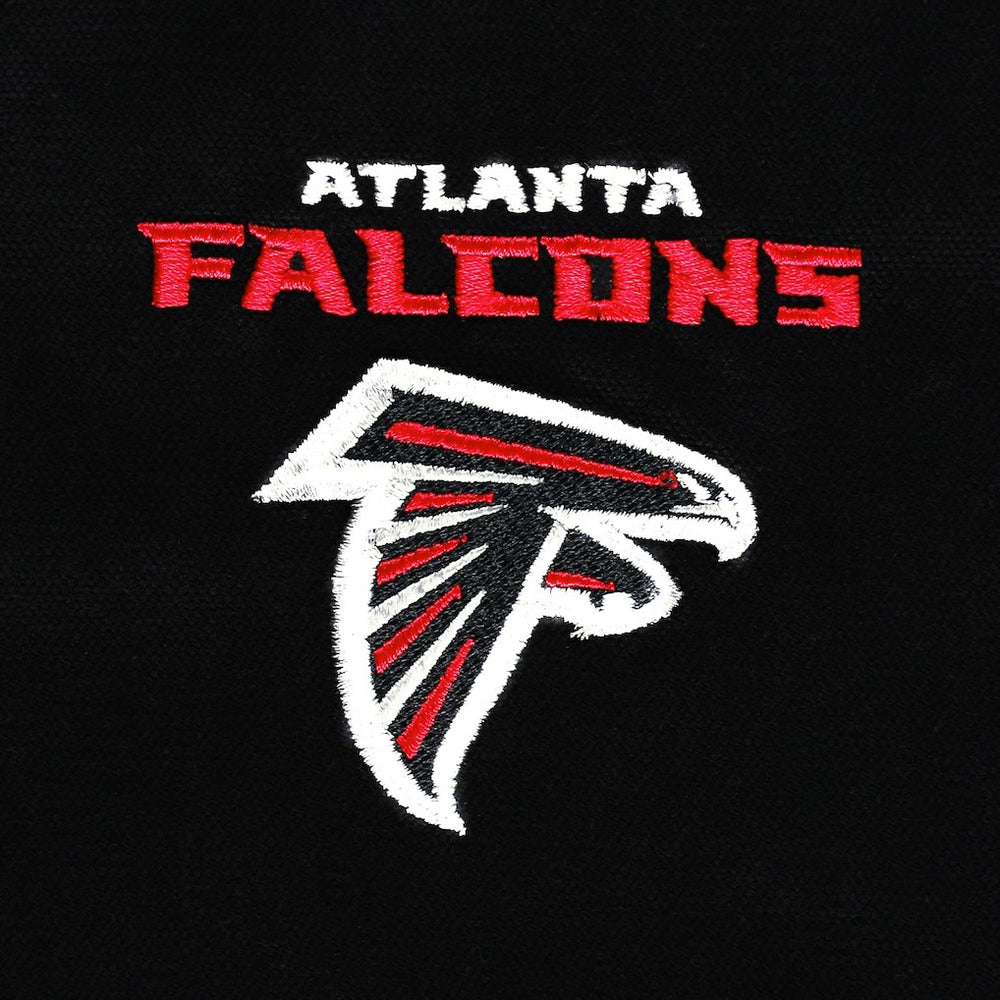 Atlanta Falcons Dunbrooke Big & Tall Dakota Canvas Hoodie Full-Zip Jacket Black - NFL