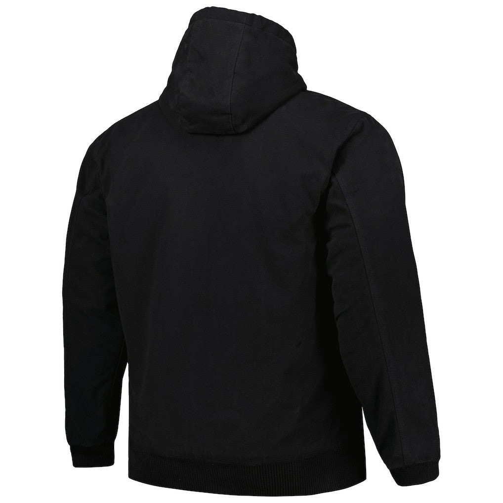 Las Vegas Raiders Dunbrooke Big & Tall Dakota Canvas Hoodie Full-Zip Jacket Black - NFL