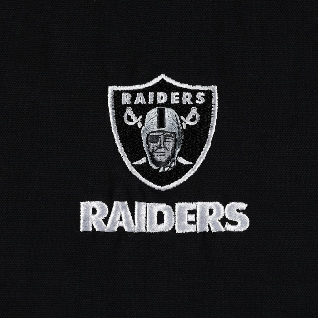 Las Vegas Raiders Dunbrooke Big & Tall Dakota Canvas Hoodie Full-Zip Jacket Black - NFL