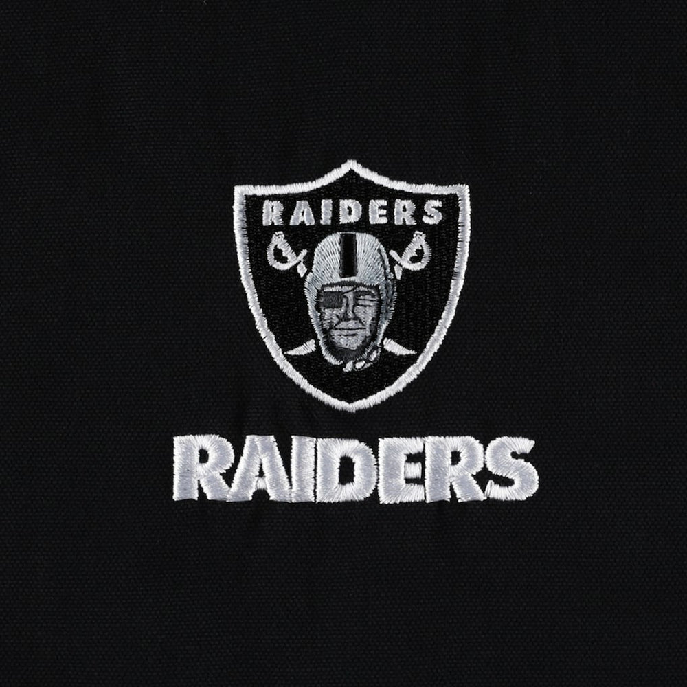 Las Vegas Raiders Dunbrooke Big & Tall Dakota Canvas Hoodie Full-Zip Jacket Black - NFL