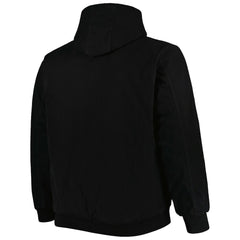 Minnesota Vikings Dunbrooke Big & Tall Dakota Canvas Hoodie Full-Zip Jacket Black - NFL
