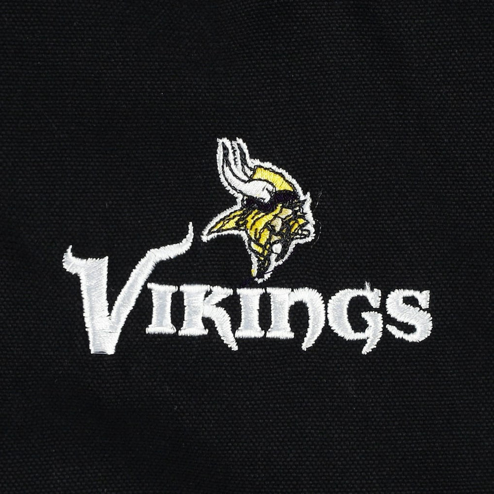 Minnesota Vikings Dunbrooke Big & Tall Dakota Canvas Hoodie Full-Zip Jacket Black - NFL