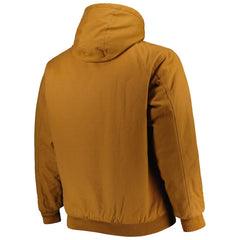 Buffalo Bills Dunbrooke Big & Tall Dakota Canvas Hoodie Full-Zip Jacket Tan - NFL