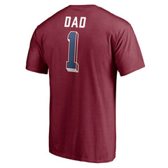 Colorado Avalanche - Number One Dad Logo T-Shirt Garnet