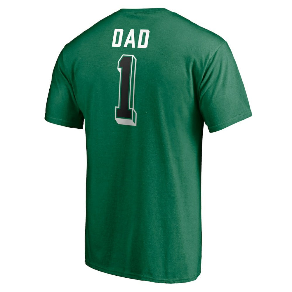 Dallas Stars - Number One Dad Logo T-Shirt Green