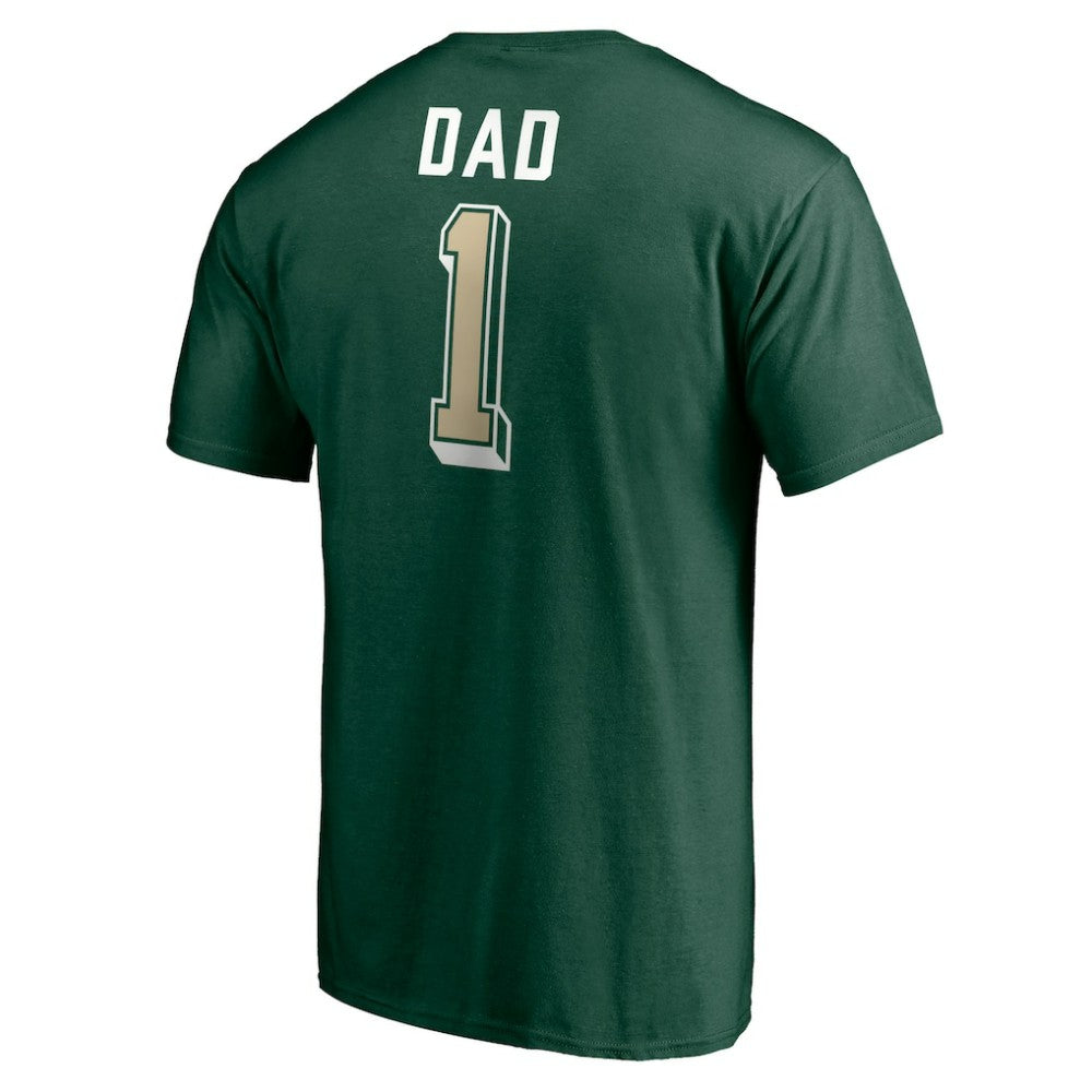 Minnesota Wild - Number One Dad Logo T-Shirt Green