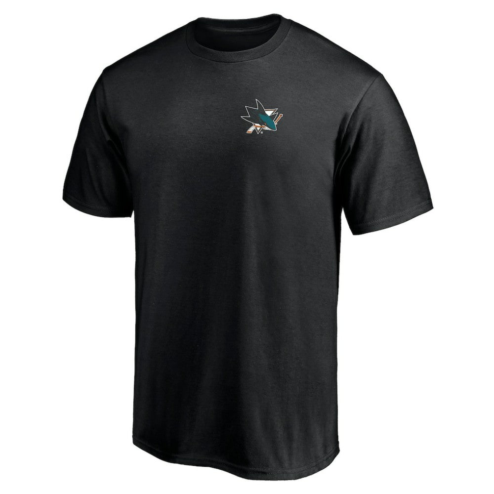 San Jose Sharks - Number One Dad Logo T-Shirt Black