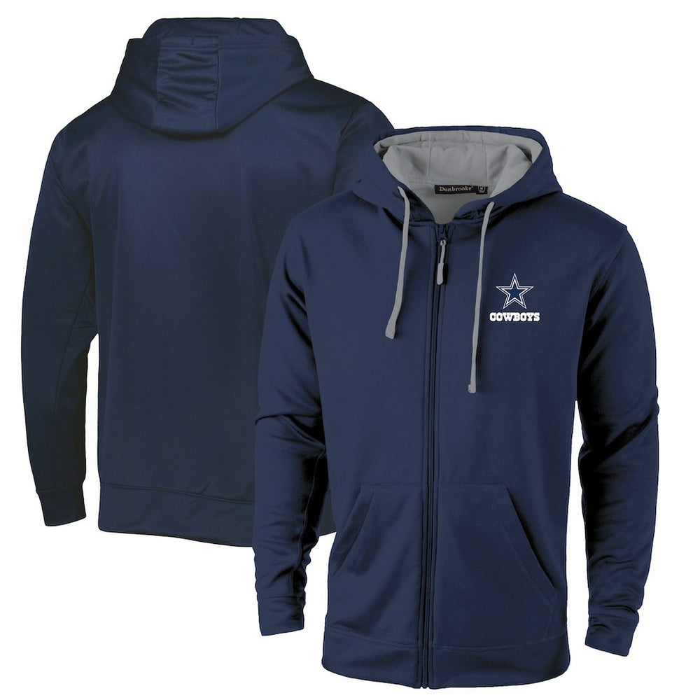 Dallas Cowboys Dunbrooke Apprentice Full-Zip Hoodie Navy/Gray - NFL