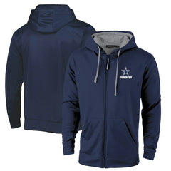 Dallas Cowboys Dunbrooke Apprentice Full-Zip Hoodie Navy/Gray - NFL