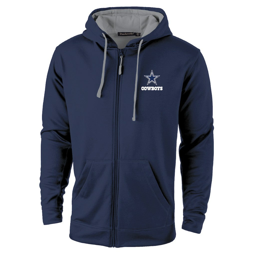 Dallas Cowboys Dunbrooke Apprentice Full-Zip Hoodie Navy/Gray - NFL