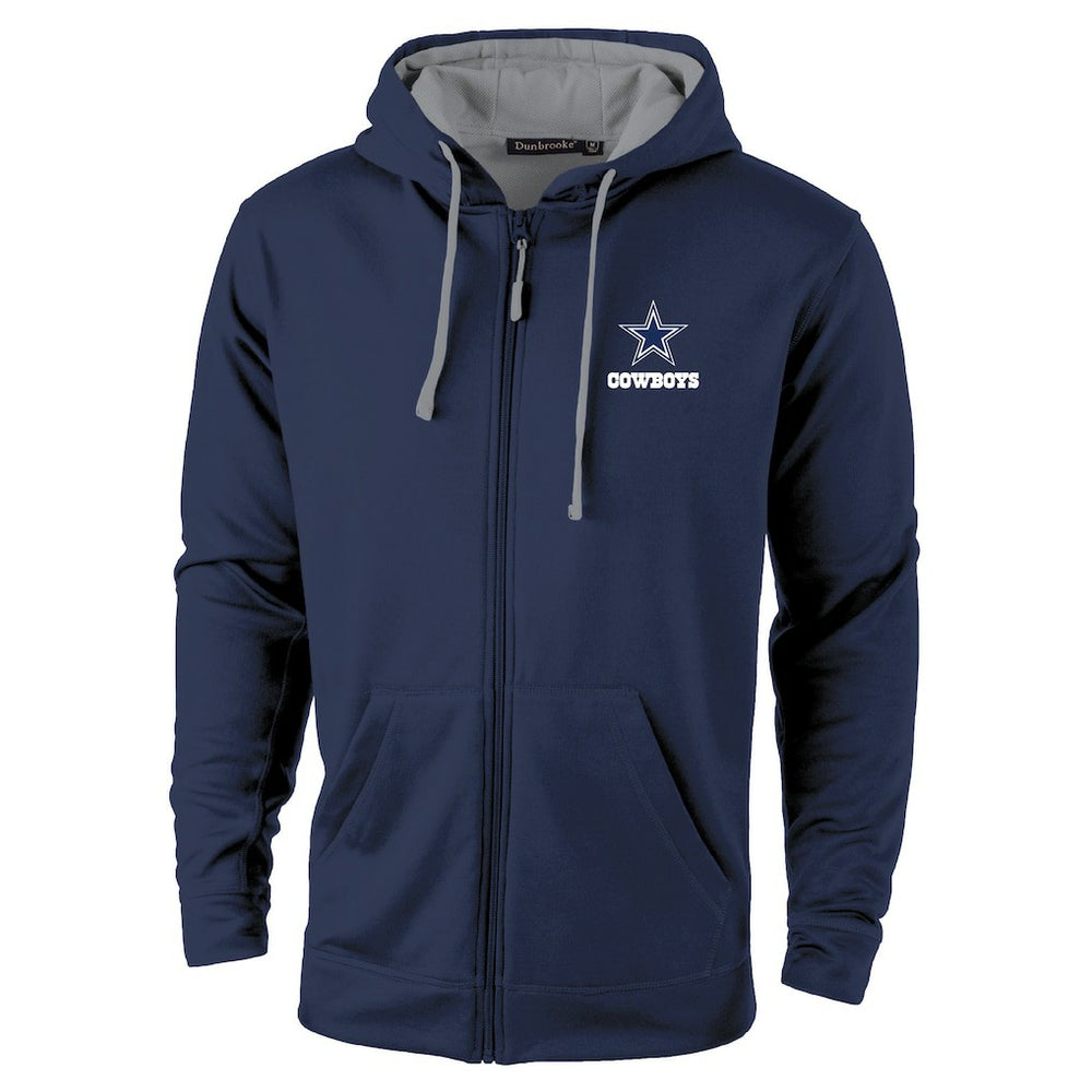 Dallas Cowboys Dunbrooke Apprentice Full-Zip Hoodie Navy/Gray - NFL