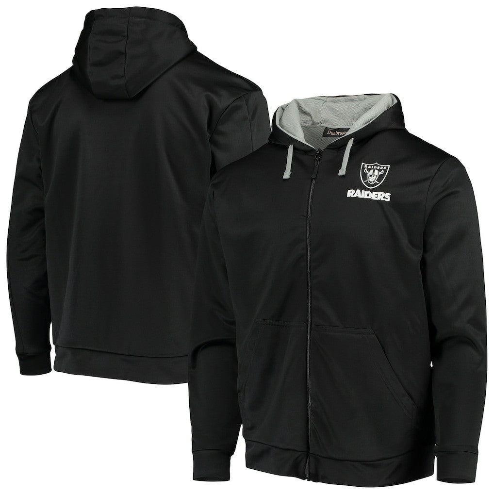 Las Vegas Raiders Dunbrooke Apprentice Full-Zip Hoodie Black/Gray - NFL