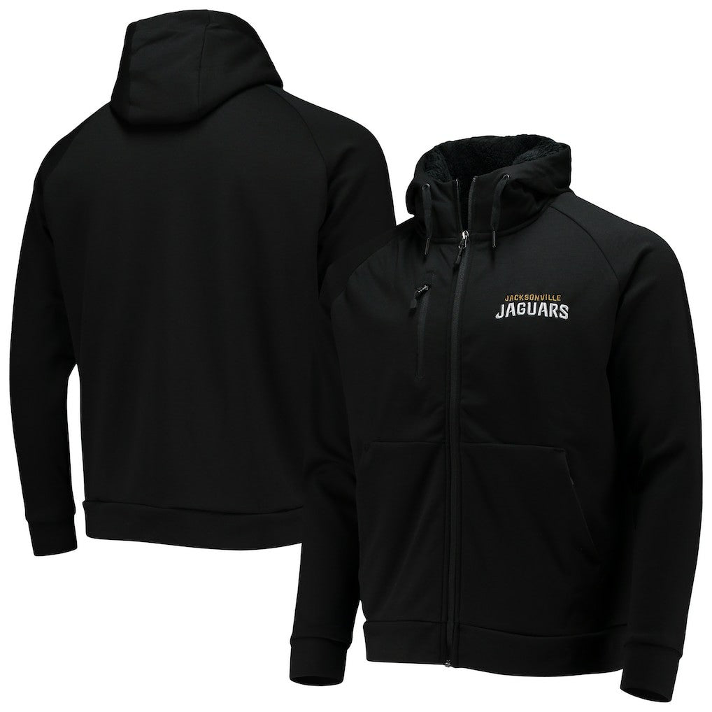 Jacksonville Jaguars Dunbrooke Shag Tri-Blend Full-Zip Raglan Hoodie Black - NFL