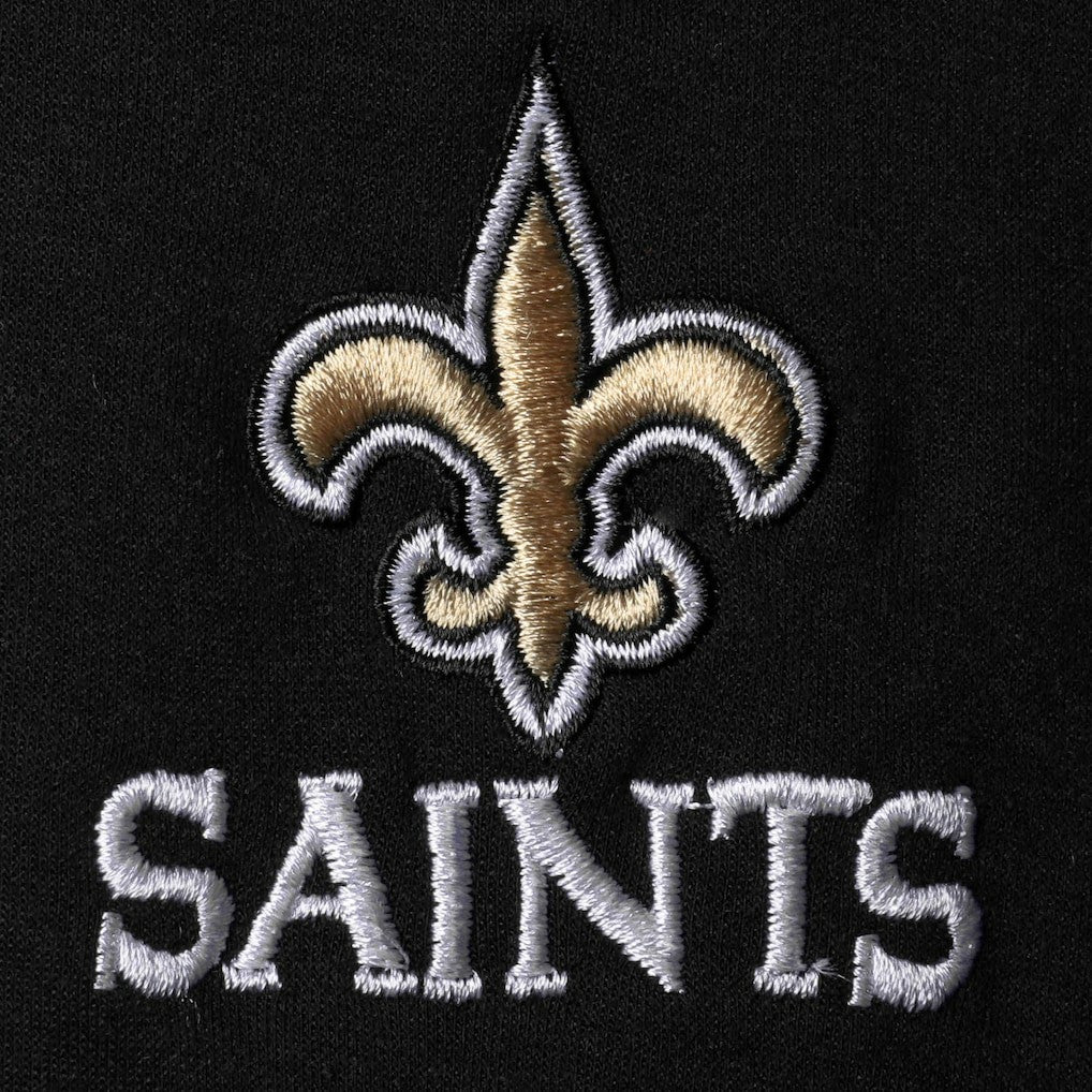 New Orleans Saints Dunbrooke Shag Tri-Blend Full-Zip Raglan Hoodie Black - NFL