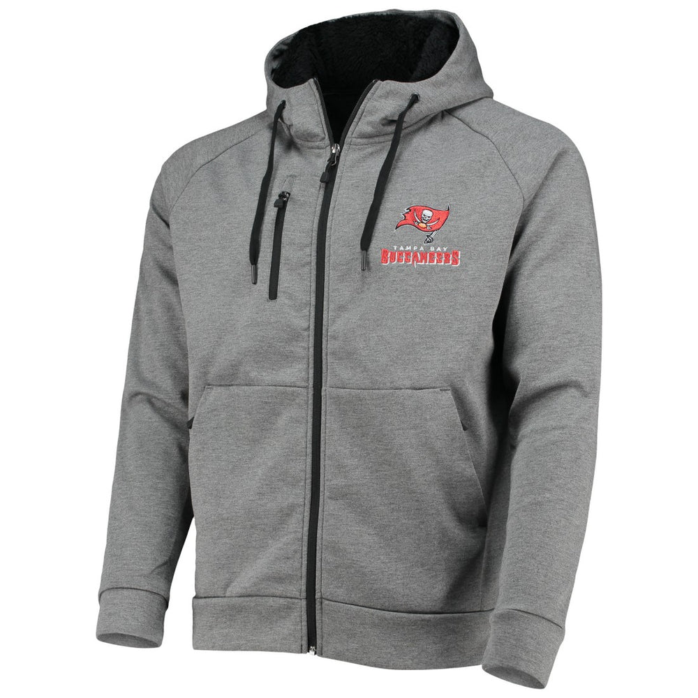 Tampa Bay Buccaneers Dunbrooke Shag Tri-Blend Full-Zip Raglan Hoodie Charcoal - NFL