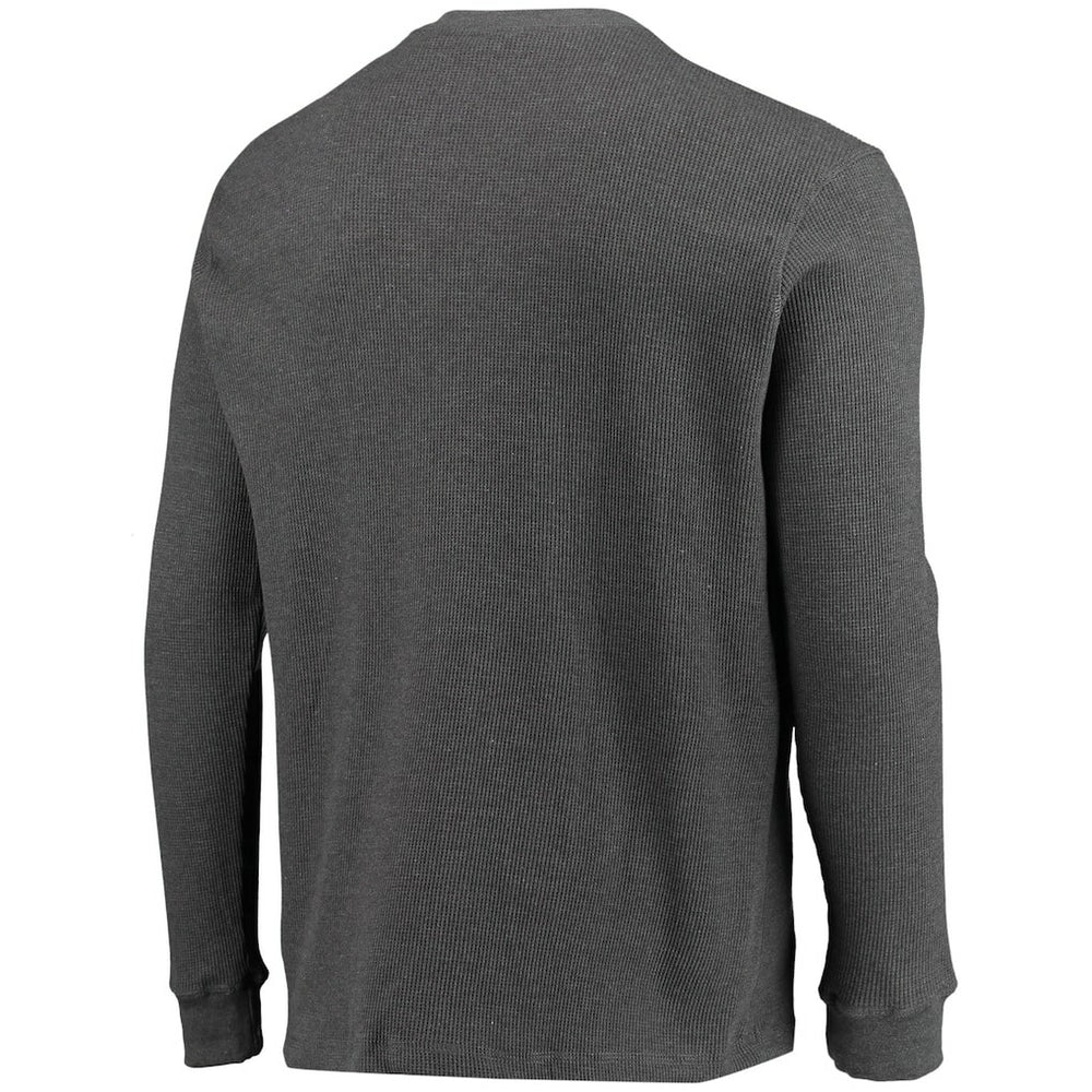 Chicago Bears Dunbrooke Logo Maverick Thermal Henley Long Sleeve T-Shirt Heathered Gray - NFL