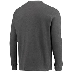 Chicago Bears Dunbrooke Logo Maverick Thermal Henley Long Sleeve T-Shirt Heathered Gray - NFL