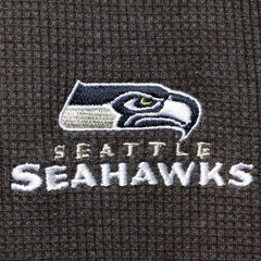 Seattle Seahawks Dunbrooke Logo Maverick Thermal Henley Long Sleeve T-Shirt Heathered Gray - NFL