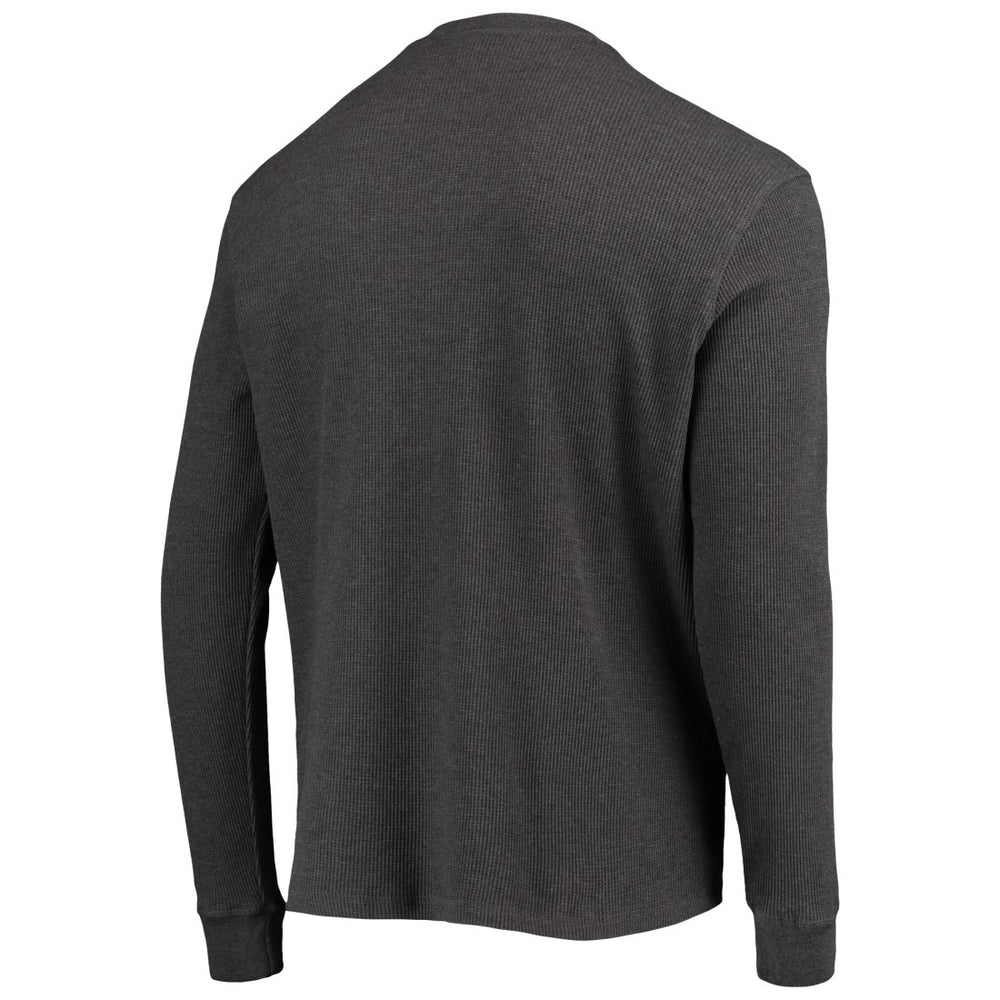 Seattle Seahawks Dunbrooke Logo Maverick Thermal Henley Long Sleeve T-Shirt Heathered Gray - NFL
