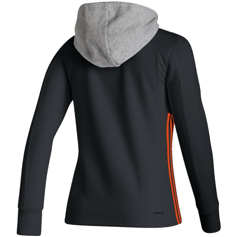 Philadelphia Flyers - adidas Women's Skate Lace AEROREADY Pullover Hoodie Black