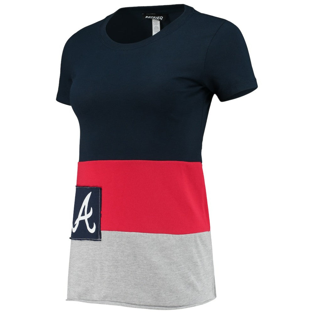 Atlanta Braves Refried Apparel Women's Sustainable Fitted T-Shirt for sale