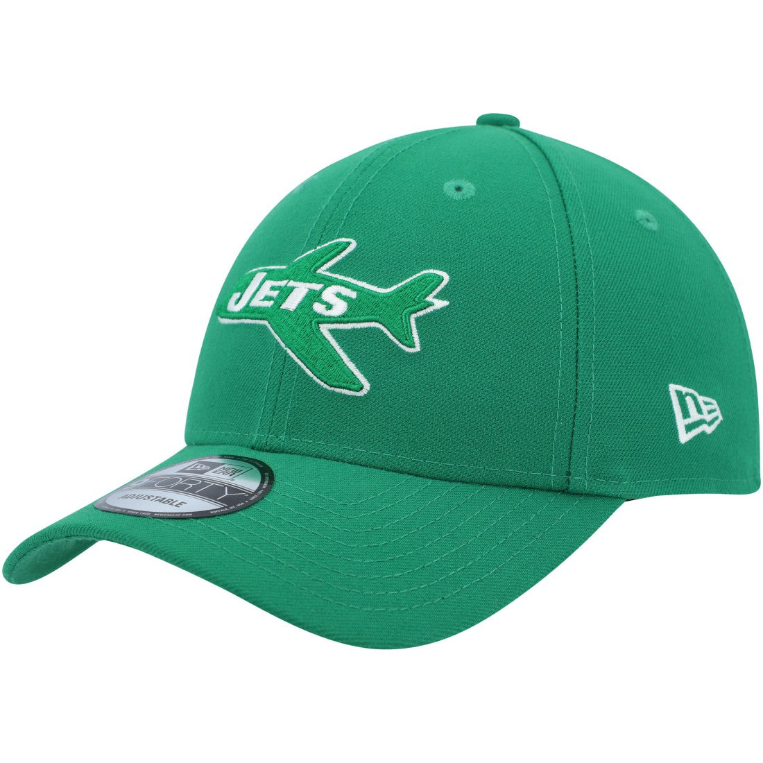New York Jets New Era Plane The League 9FORTY Adjustable Hat Kelly Green - NFL