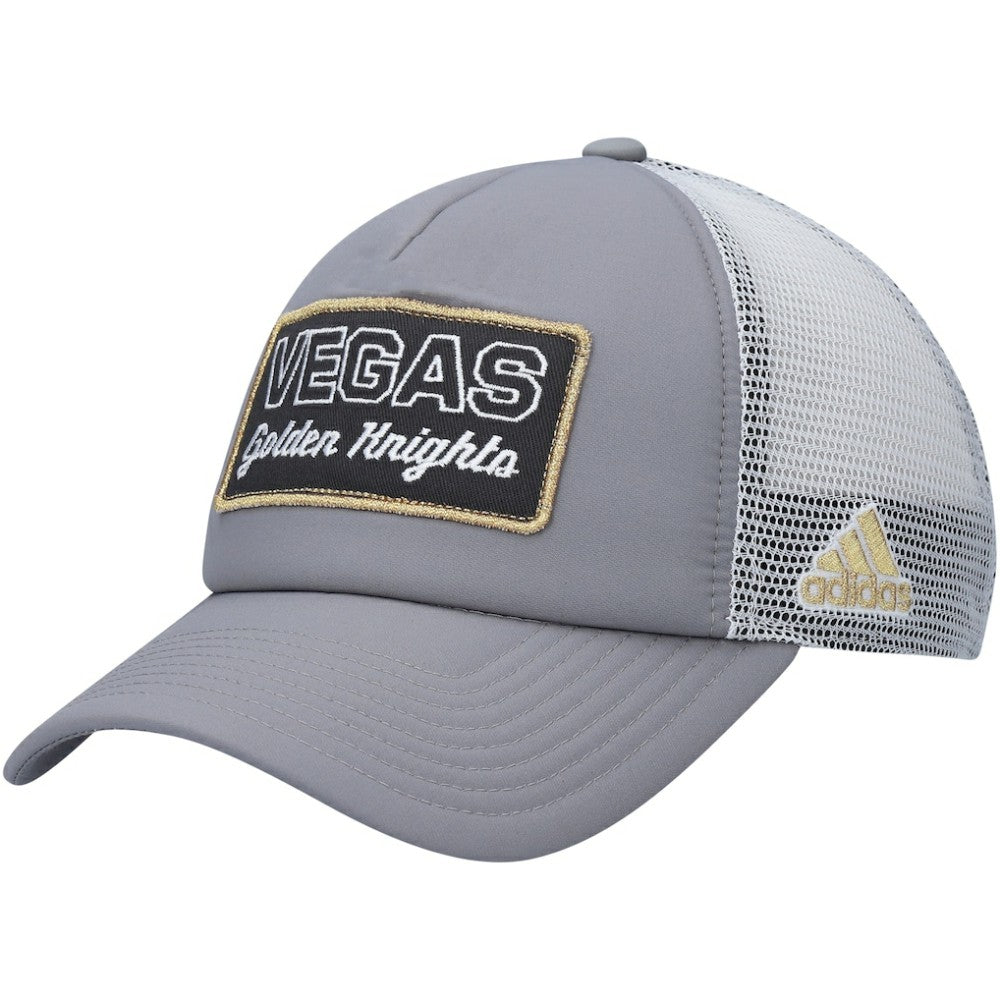 Vegas Golden Knights adidas Locker Room Foam Trucker Snapback Hat Gray/White