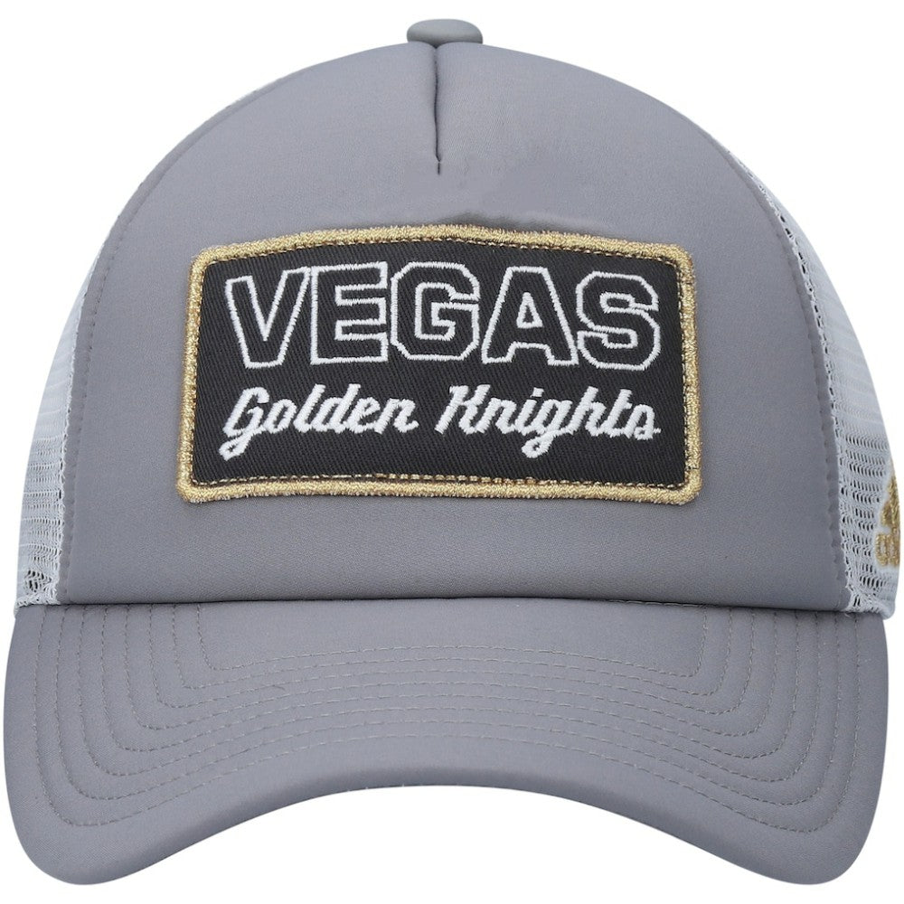 Vegas Golden Knights adidas Locker Room Foam Trucker Snapback Hat Gray/White