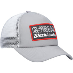 Chicago Blackhawks adidas Locker Room Foam Trucker Snapback Hat Gray/White