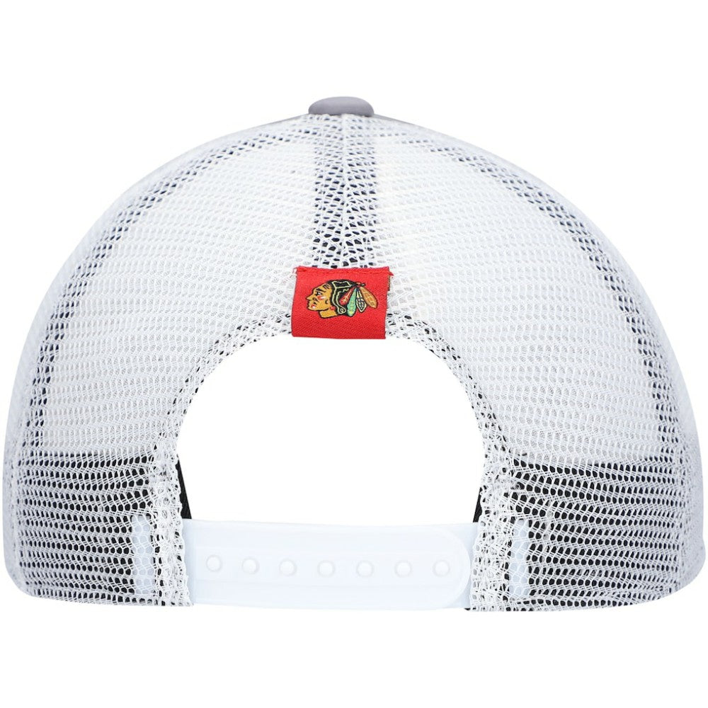 Chicago Blackhawks adidas Locker Room Foam Trucker Snapback Hat Gray/White