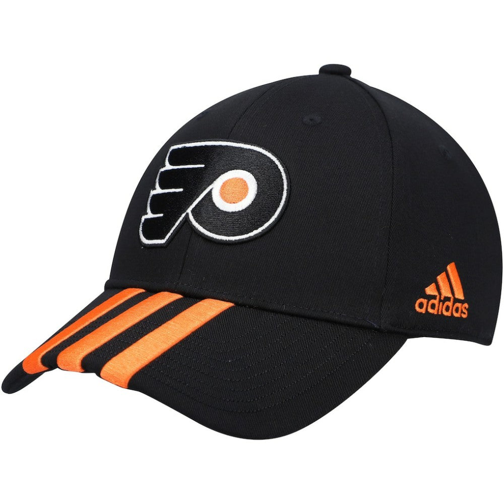 Philadelphia Flyers - adidas Locker Room Three Stripe Adjustable Hat Black