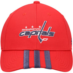 Washington Capitals adidas Locker Room Three Stripe Adjustable Hat Red