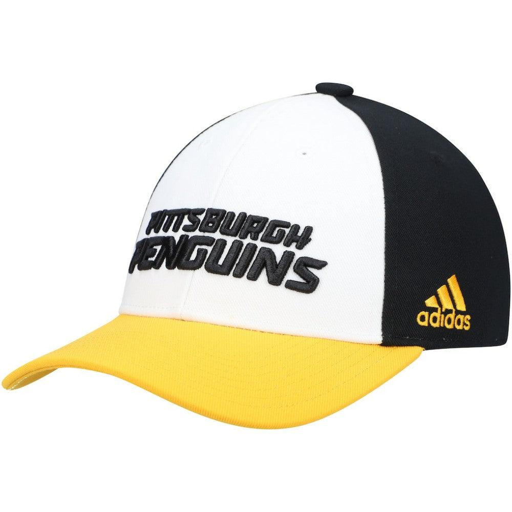 Pittsburgh Penguins adidas Locker Room Adjustable Hat White