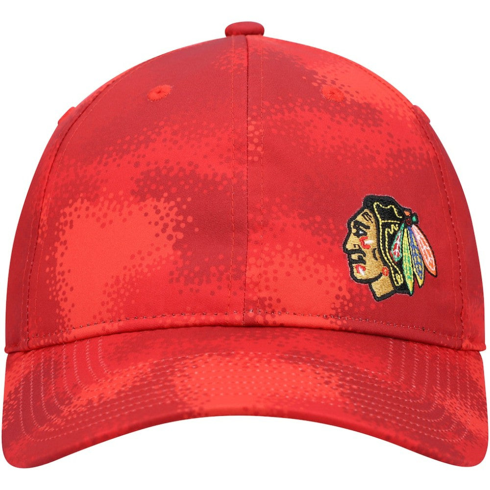 Chicago Blackhawks adidas Women's Camo Slouch Adjustable Hat Red