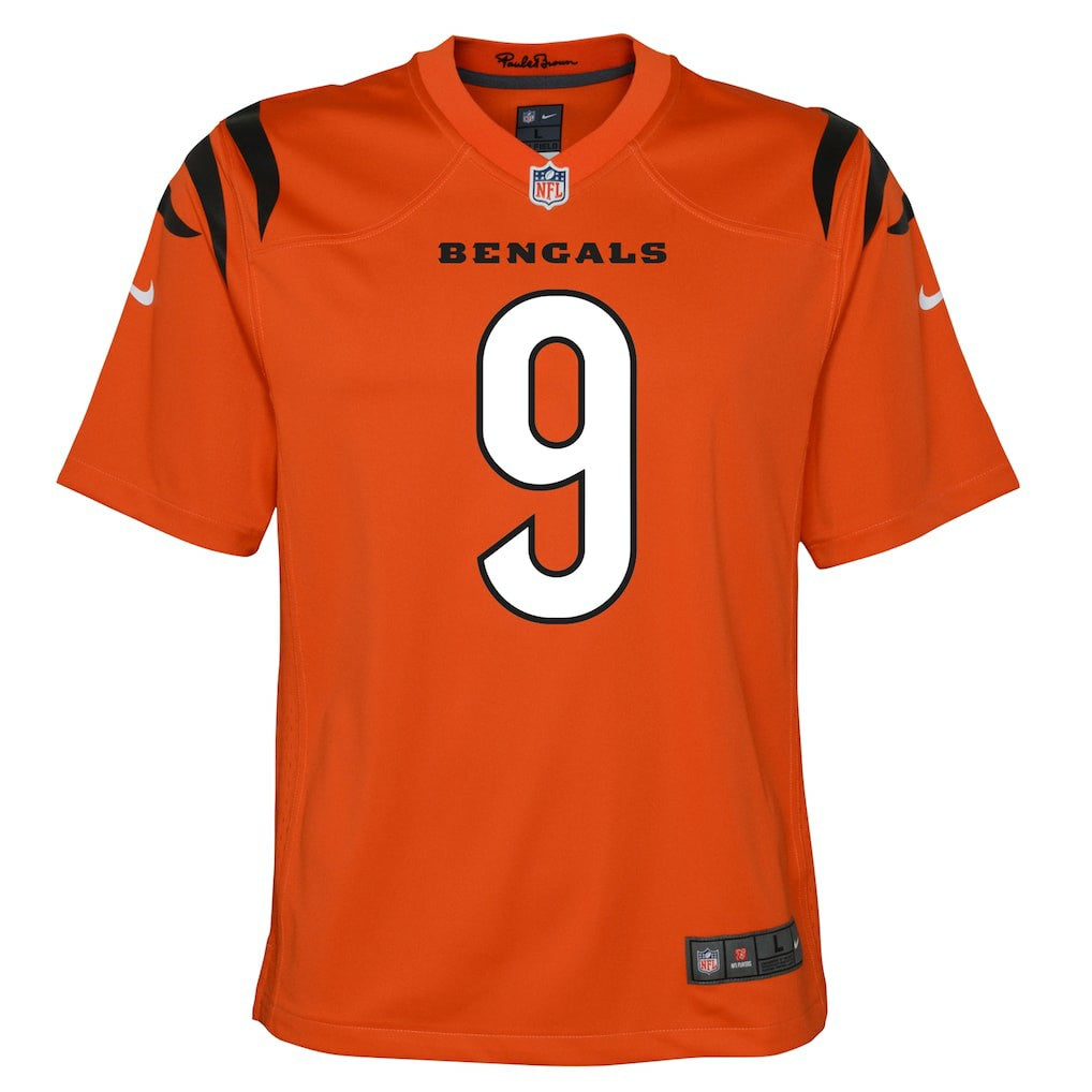 Joe Burrow Cincinnati Bengals Youth Game Jersey Orange - Nike