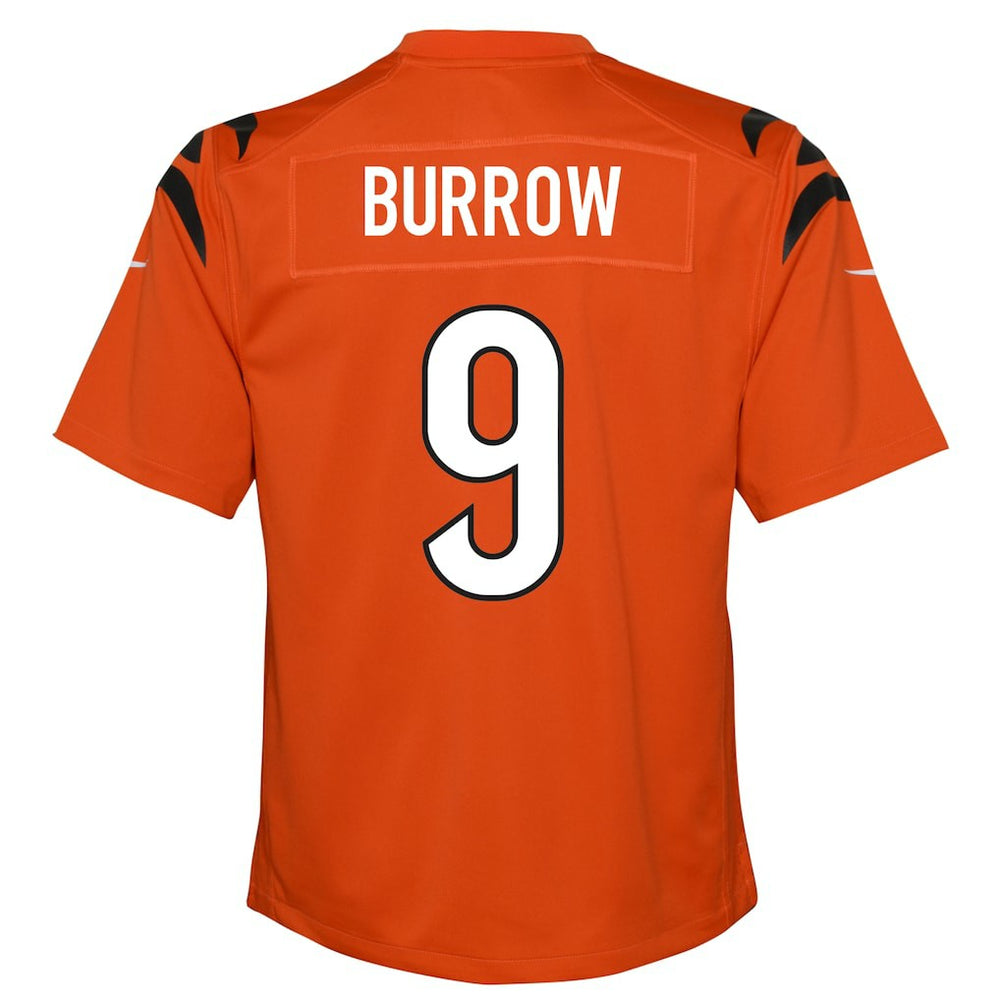 Joe Burrow Cincinnati Bengals Youth Game Jersey Orange - Nike
